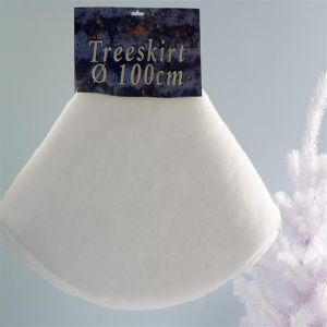 Kerstboomkleed sneeuwwit