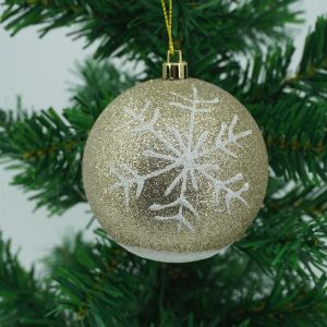 Kerstbal Sneeuwvlok Goud