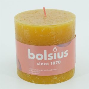 Bolsius stompakaars Honeycomb yellow