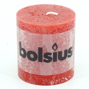 Bolsius stompkaars red 10cm