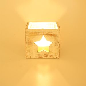 Extra photo for wooden star candle holder