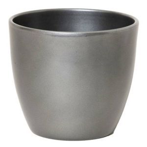 Pot Boule Metallic Grijs 13.5 cm