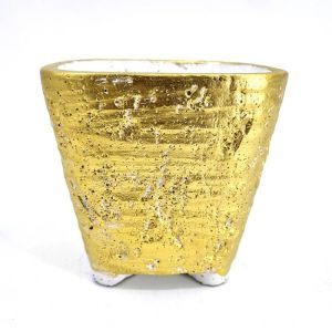 Diara Gold Square Pot 15 cm