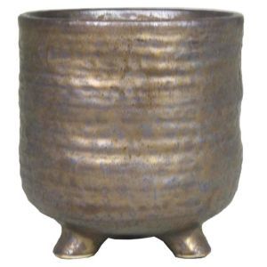 Footed Pot Togo Bronze 11 cm