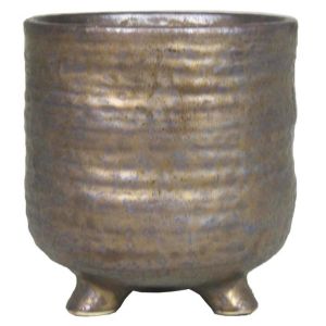 Footed Pot Togo Bronze 16 cm