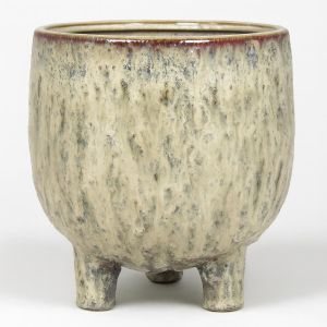 Footed Pot Sierra Crème 11 cm