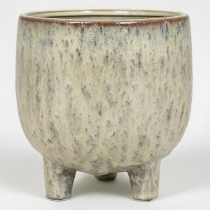 Footed Pot Sierra Crème 15 cm